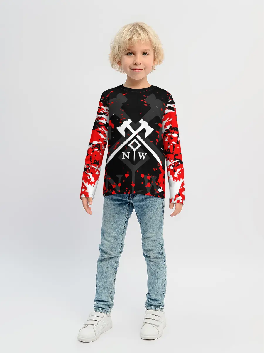 Детский лонгслив / NEW WORLD / НЬЮ ВОРЛД / БРЫЗГИ
