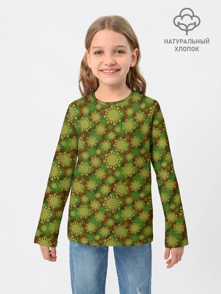 Детский лонгслив / КоронаВирус