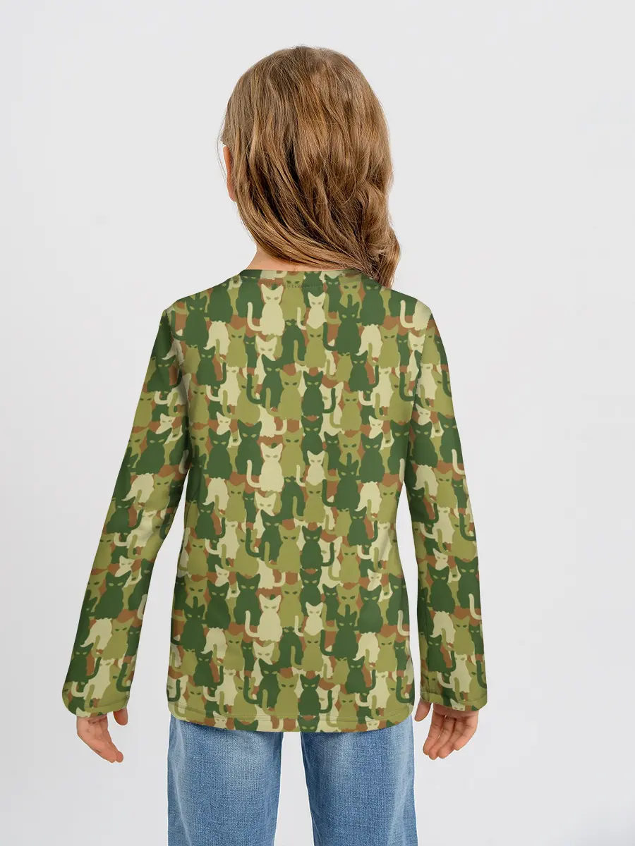 Детский лонгслив / Кошки