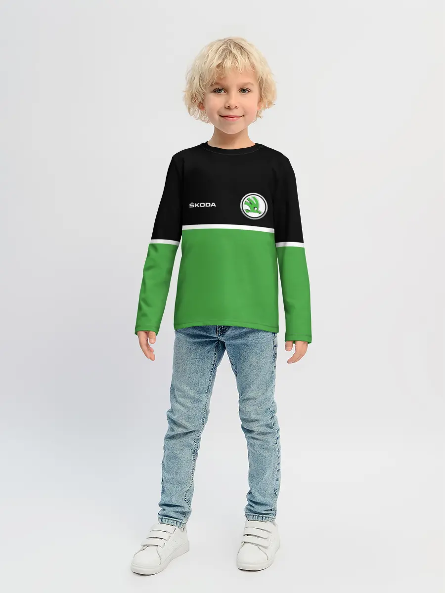 Детский лонгслив / Skoda | Два цвета