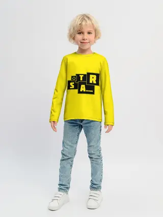 Детский лонгслив / STAR | AWESOME