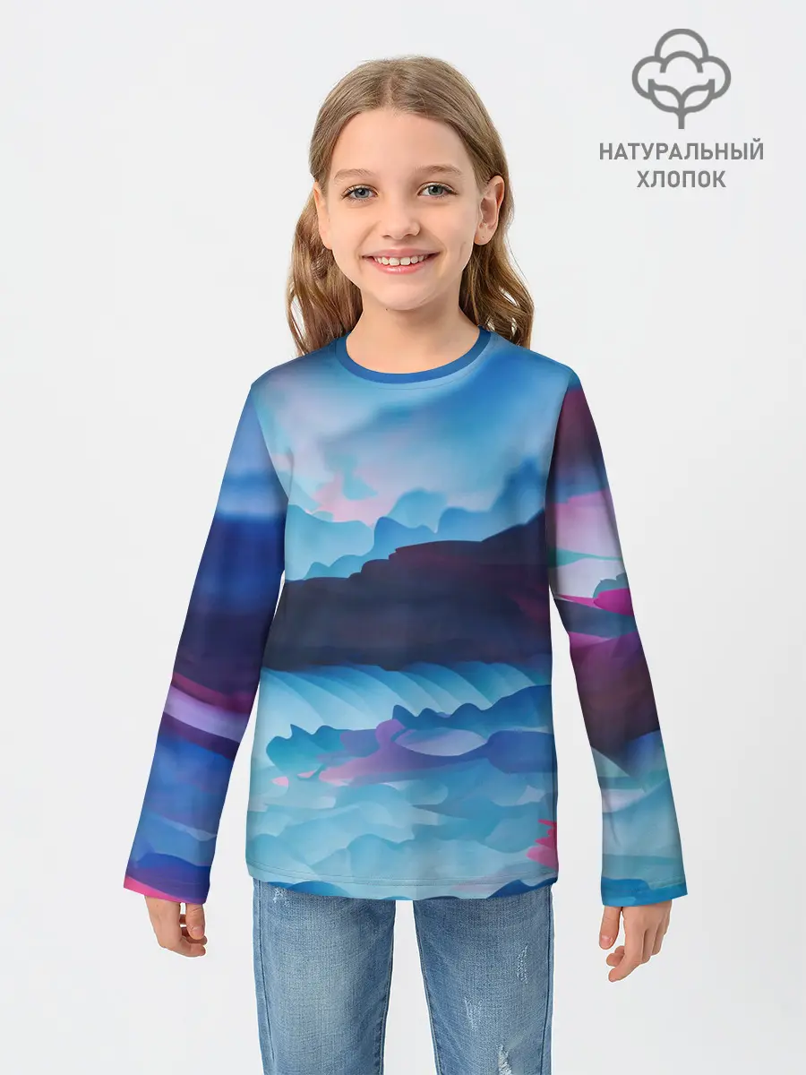 Детский лонгслив / Грозовые мазки