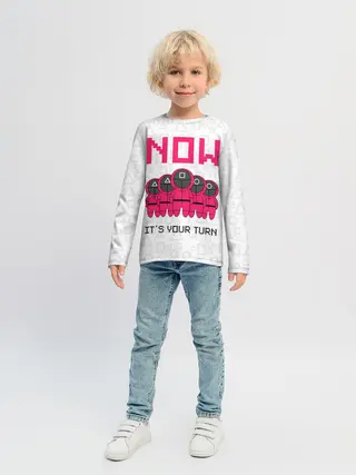 Детский лонгслив / Теперь твоя очередь.