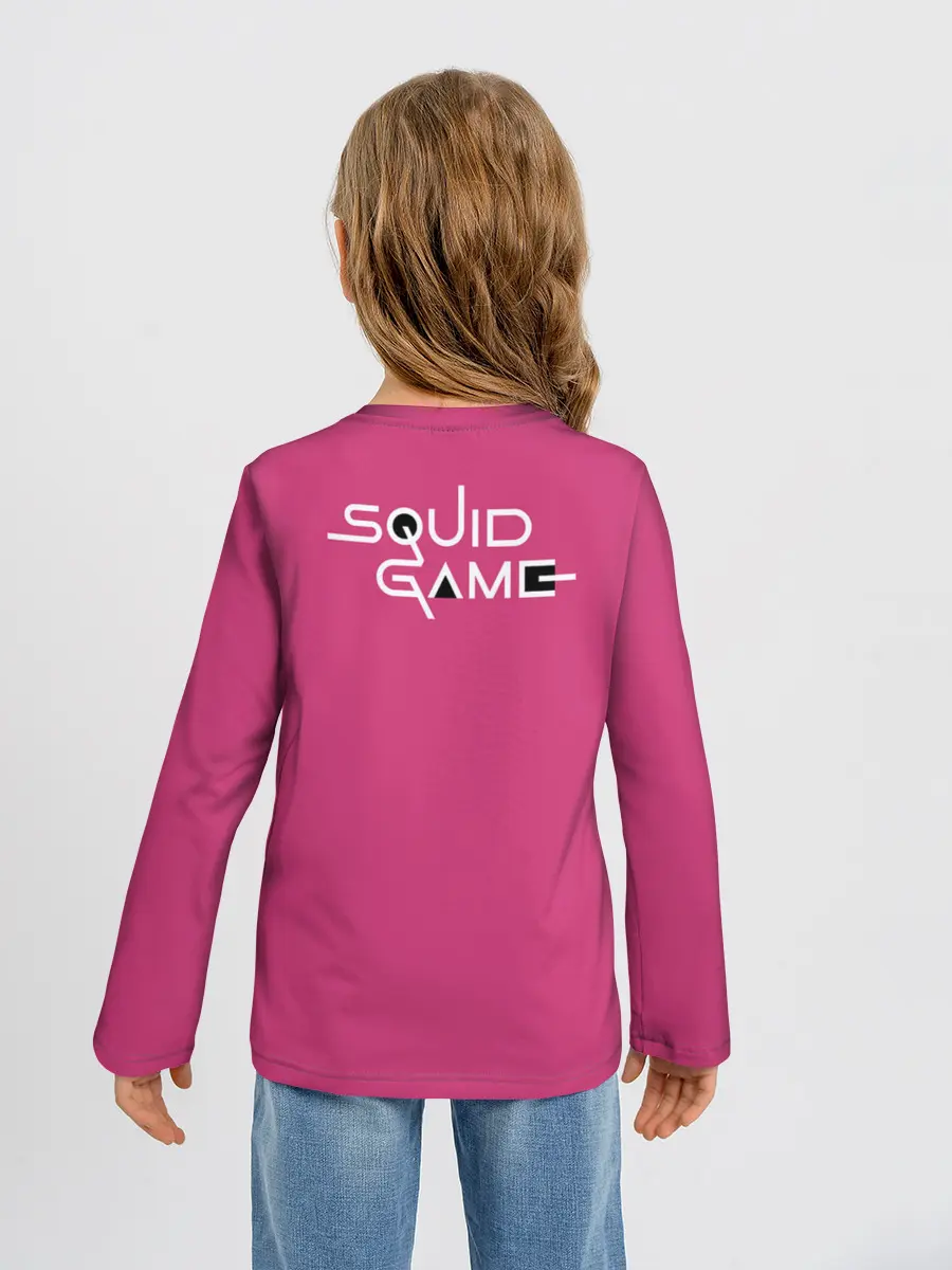 Детский лонгслив / Игра в кальмара: логотип.