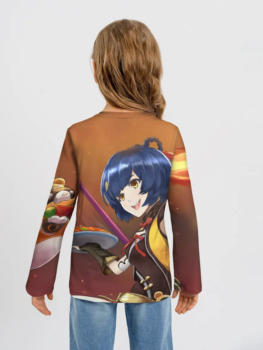 Детский лонгслив / Genshin Impact: Сяо Лин.