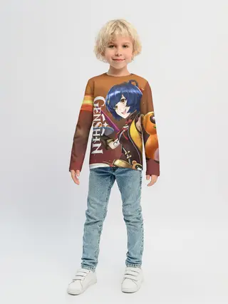 Детский лонгслив / Genshin Impact: Сяо Лин.