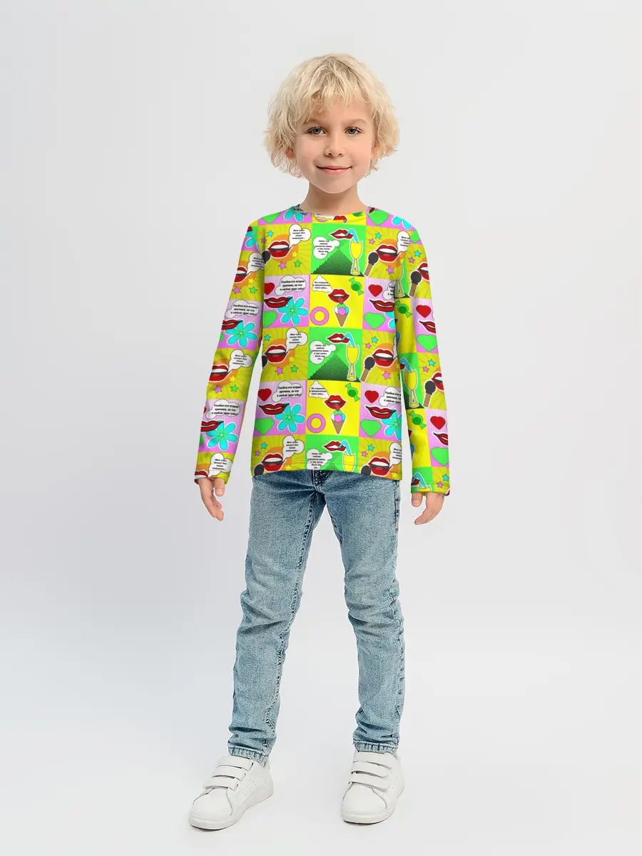 Детский лонгслив / Поэзия губ