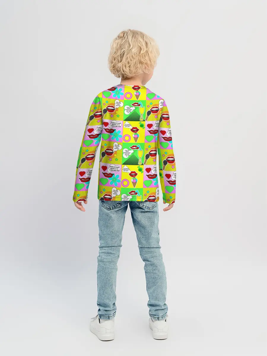 Детский лонгслив / Поэзия губ