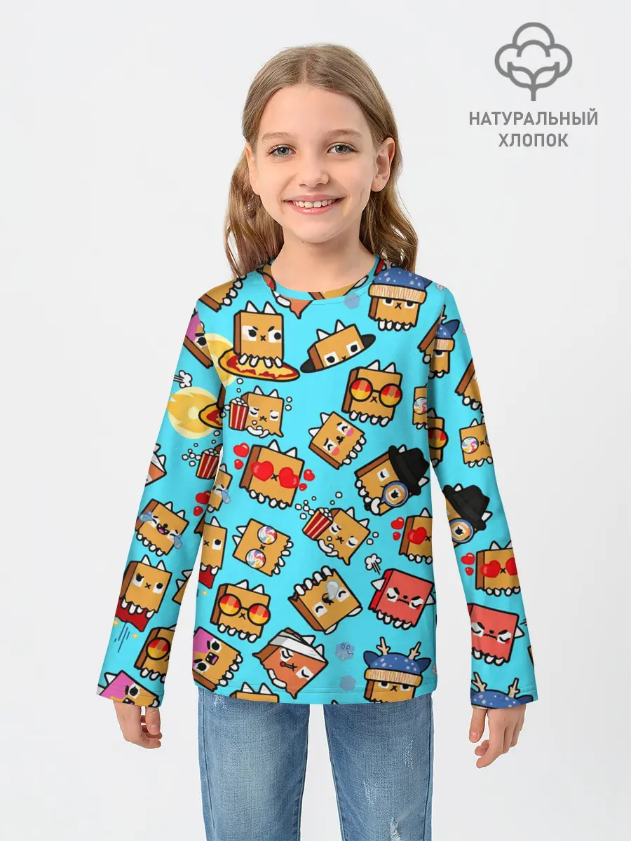Детский лонгслив / PAPER BAG CAT TOCA BOCA / TOCA LIFE WORLD