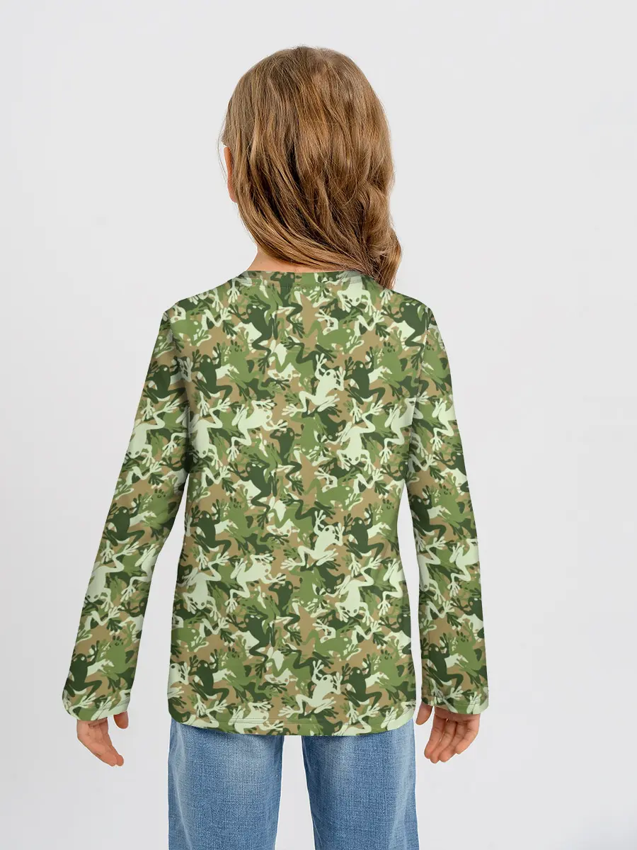 Детский лонгслив / Лягушки