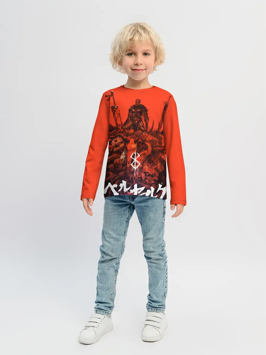 Детский лонгслив / Гатц Берсерк на телах своих врагов клеймо