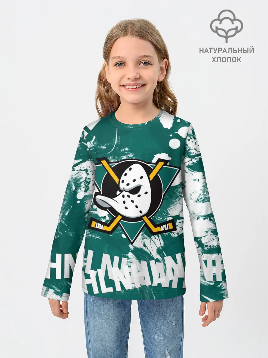 Детский лонгслив / Анахайм Дакс | Anaheim Ducks