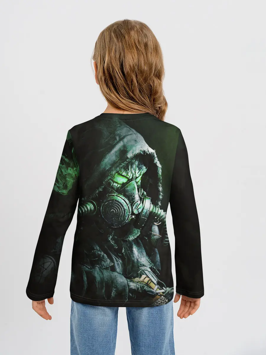 Детский лонгслив / Chernobylite - Черный сталкер