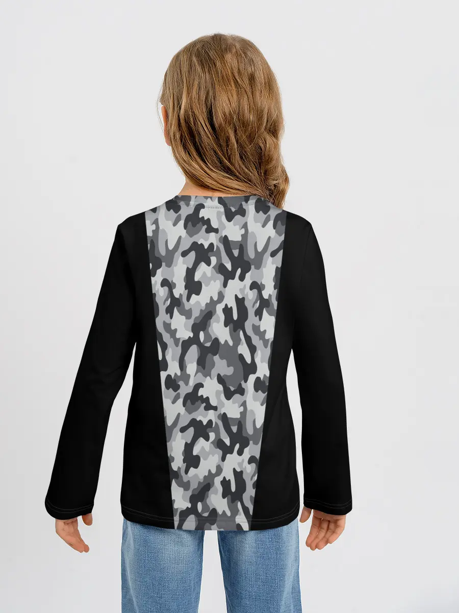 Детский лонгслив / Стиль - Камуфляж