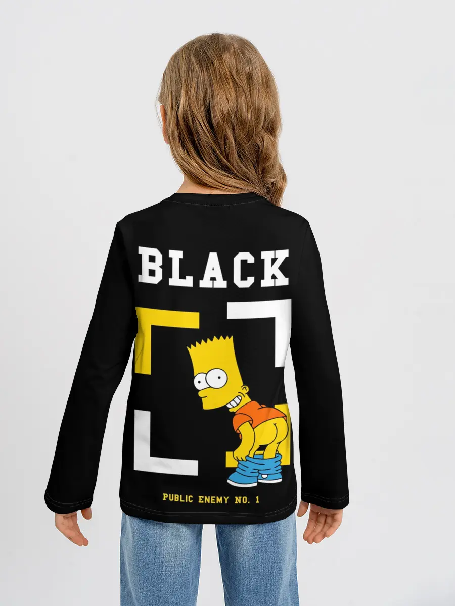 Детский лонгслив / Симпсоны х ON BLACK