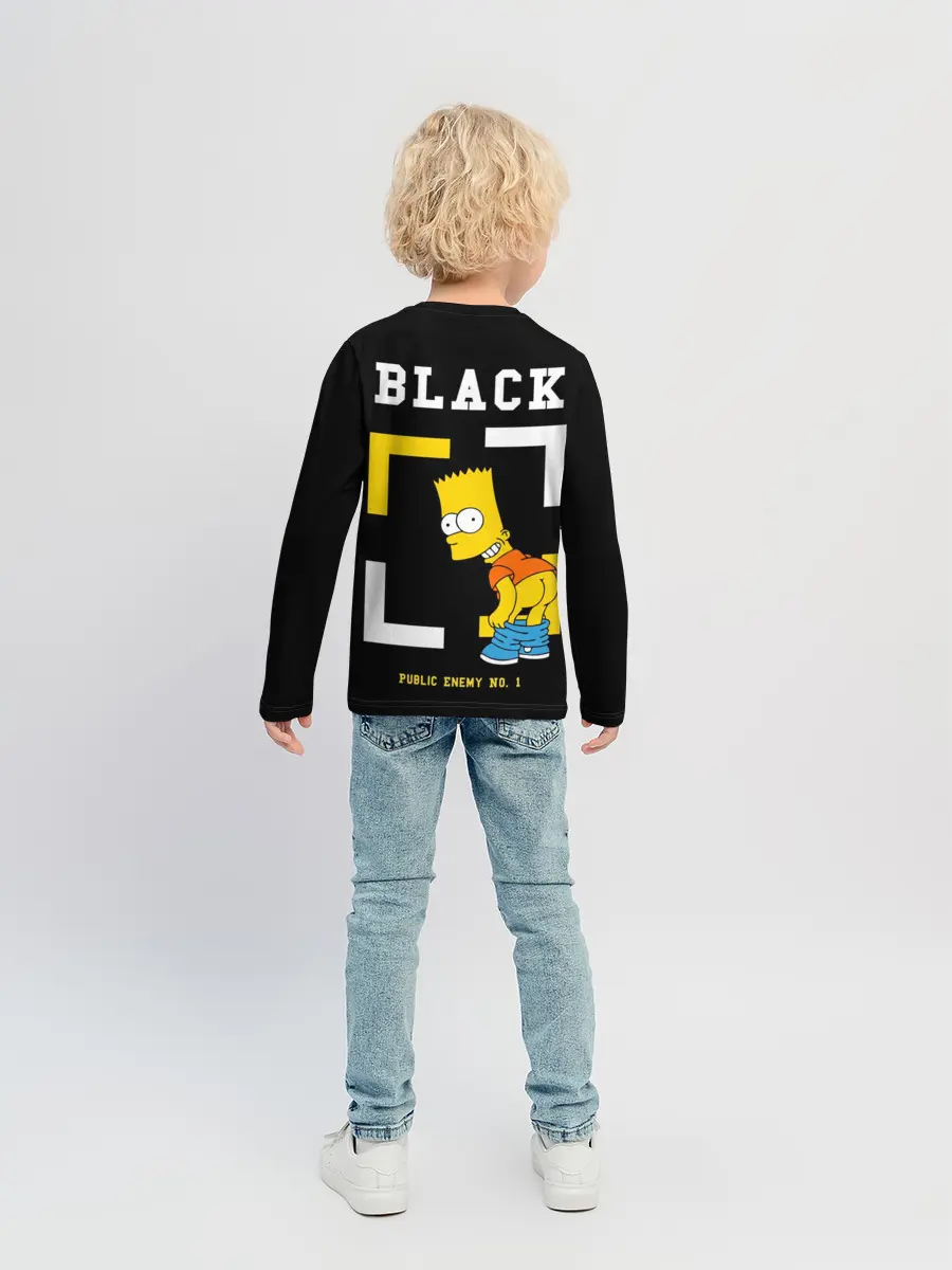 Детский лонгслив / Симпсоны х ON BLACK