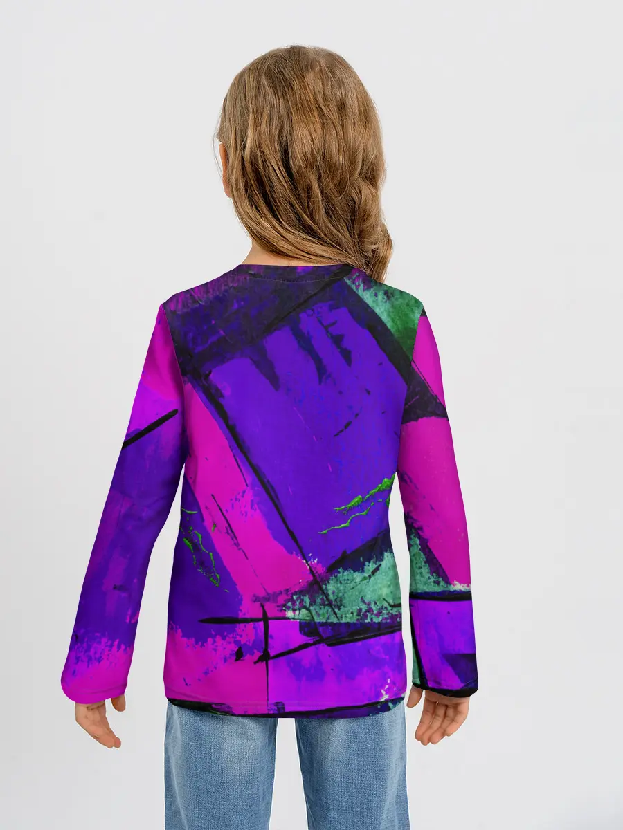 Детский лонгслив / Фиолетово!