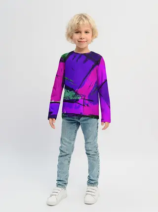 Детский лонгслив / Фиолетово!