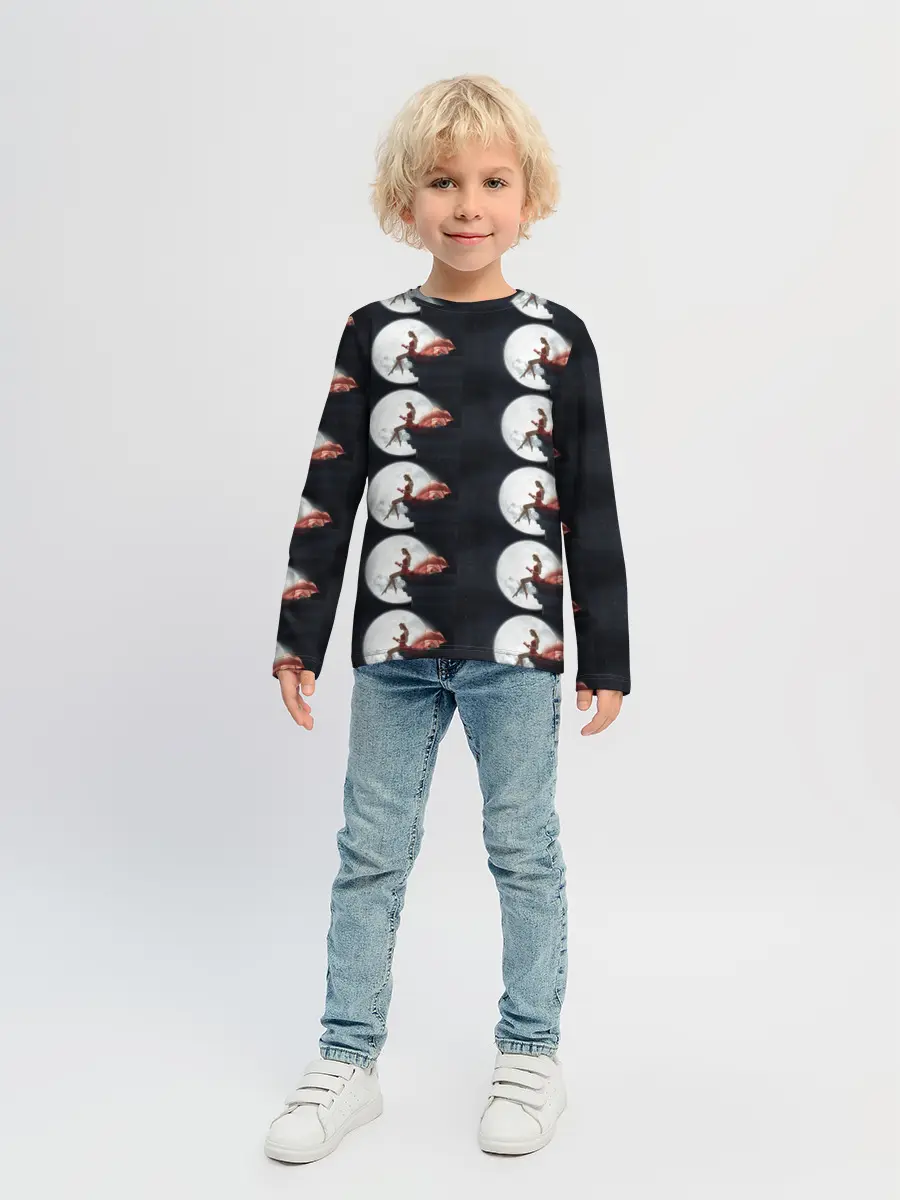 Детский лонгслив / Лунная девушка