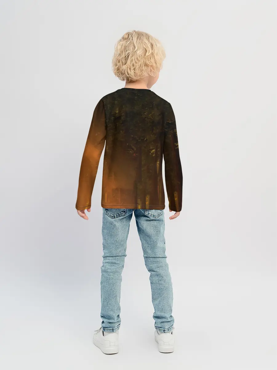 Детский лонгслив / Марси в лесу