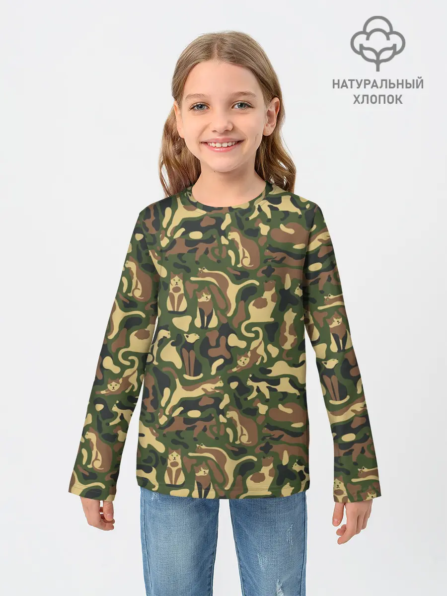 Детский лонгслив / Коты и Кошки