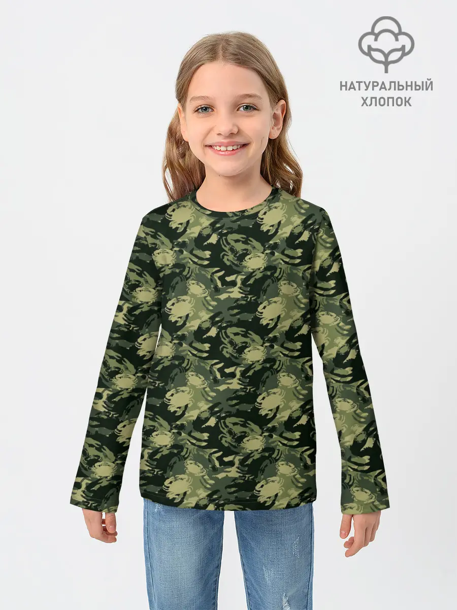 Детский лонгслив / Крабы