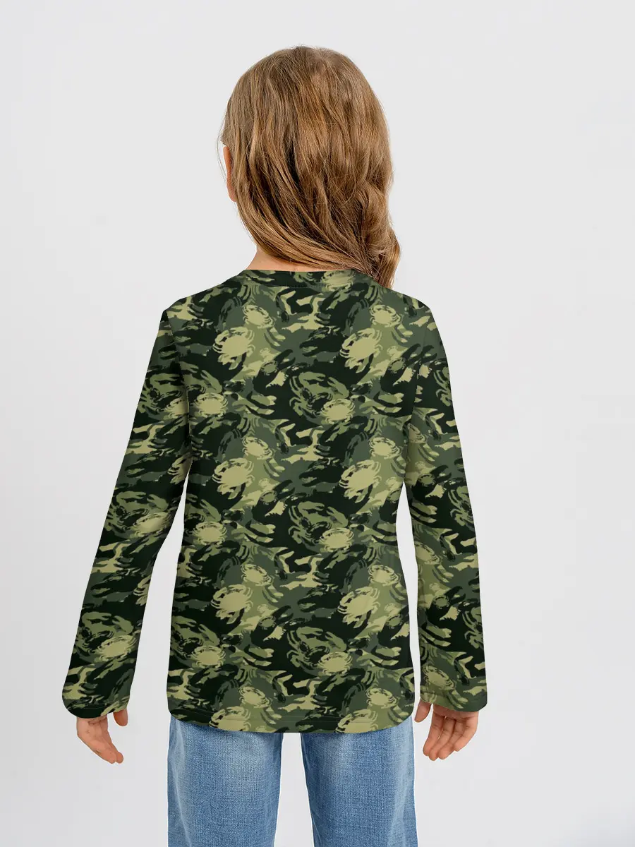 Детский лонгслив / Крабы