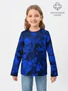 Детский лонгслив / SONIC BLUE PATTERN | СИНИЙ ЁЖ