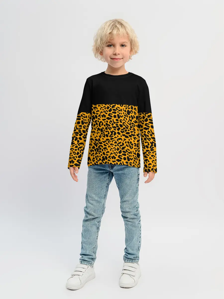 Детский лонгслив / СТИЛЬ ЛЕОПАРДА