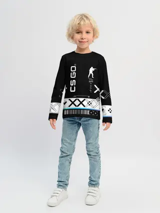 Детский лонгслив / Поток информации | СS:GO