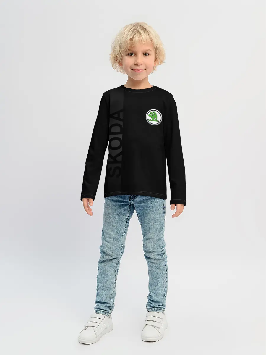 Детский лонгслив / Шкода, полоса