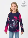 Детский лонгслив / ДЕВУШКА В КИМОНО И ПТИЦАМИ