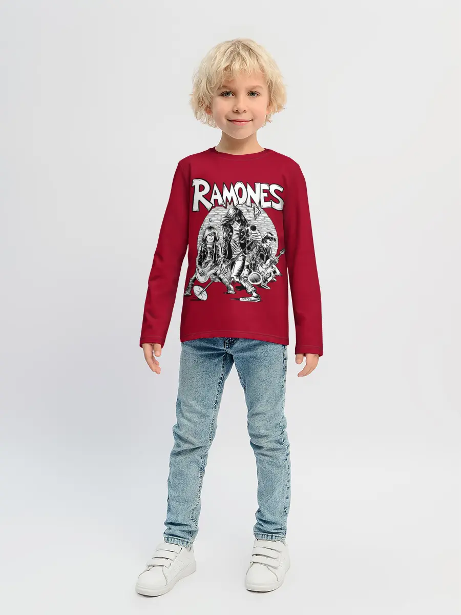 Детский лонгслив / BW Ramones