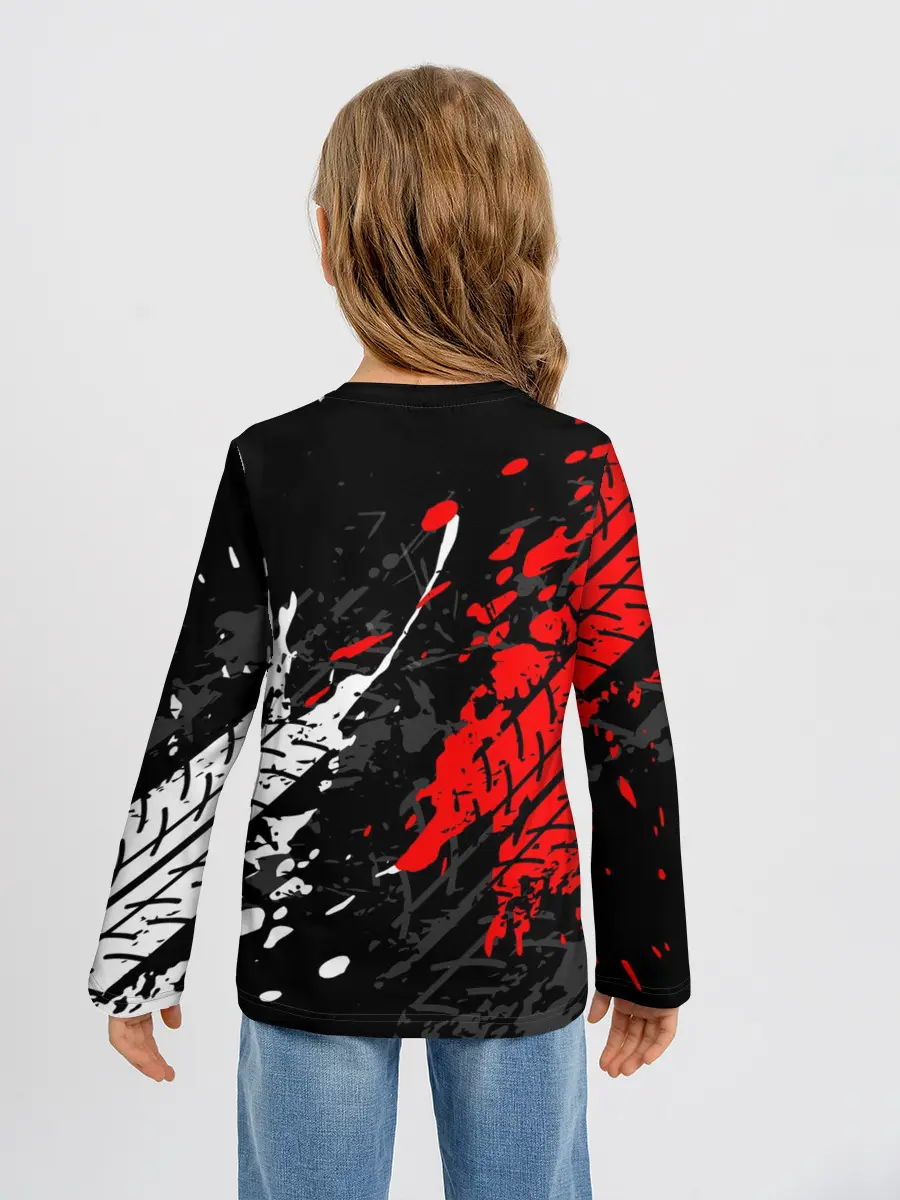 Детский лонгслив / TOYOTA RED / TOYOTA SPORT