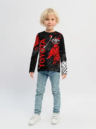 Детский лонгслив / TOYOTA RED / TOYOTA SPORT