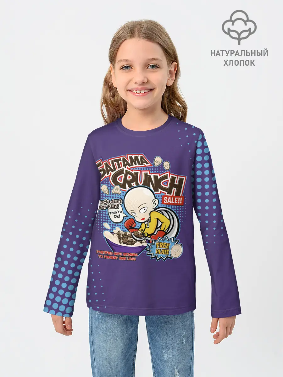 Детский лонгслив / Saitama crunch One Punch-Man