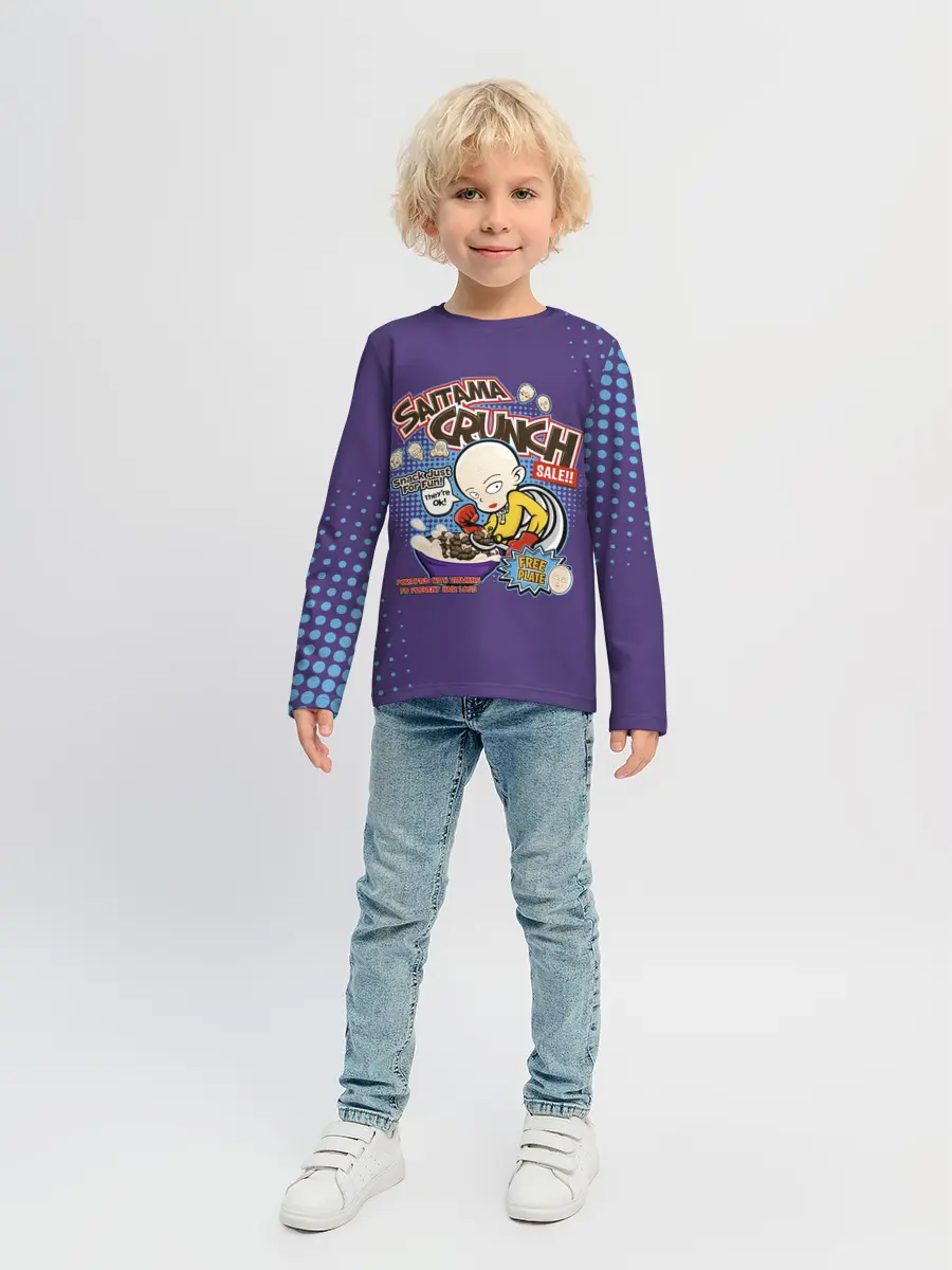 Детский лонгслив / Saitama crunch One Punch-Man