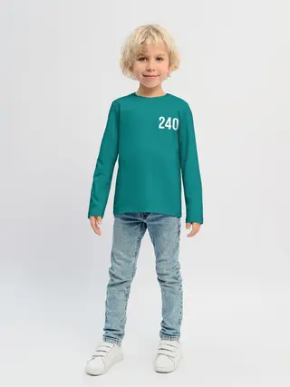 Детский лонгслив / Игра в кальмара: Чи Ён 240