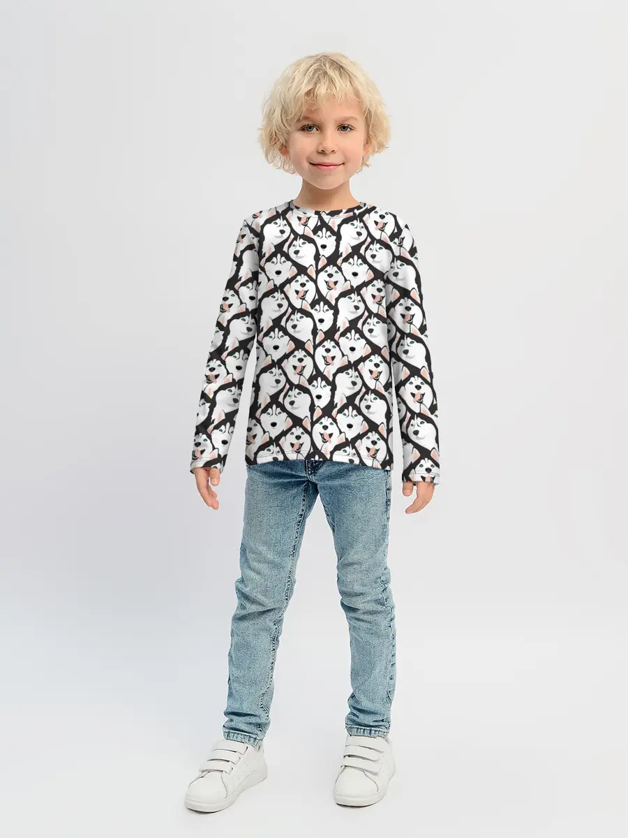 Детский лонгслив / Сибирский Хаски