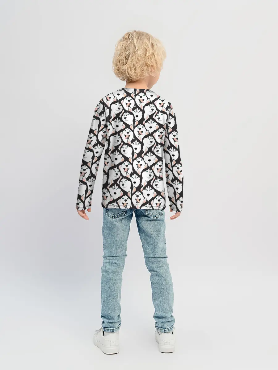 Детский лонгслив / Сибирский Хаски