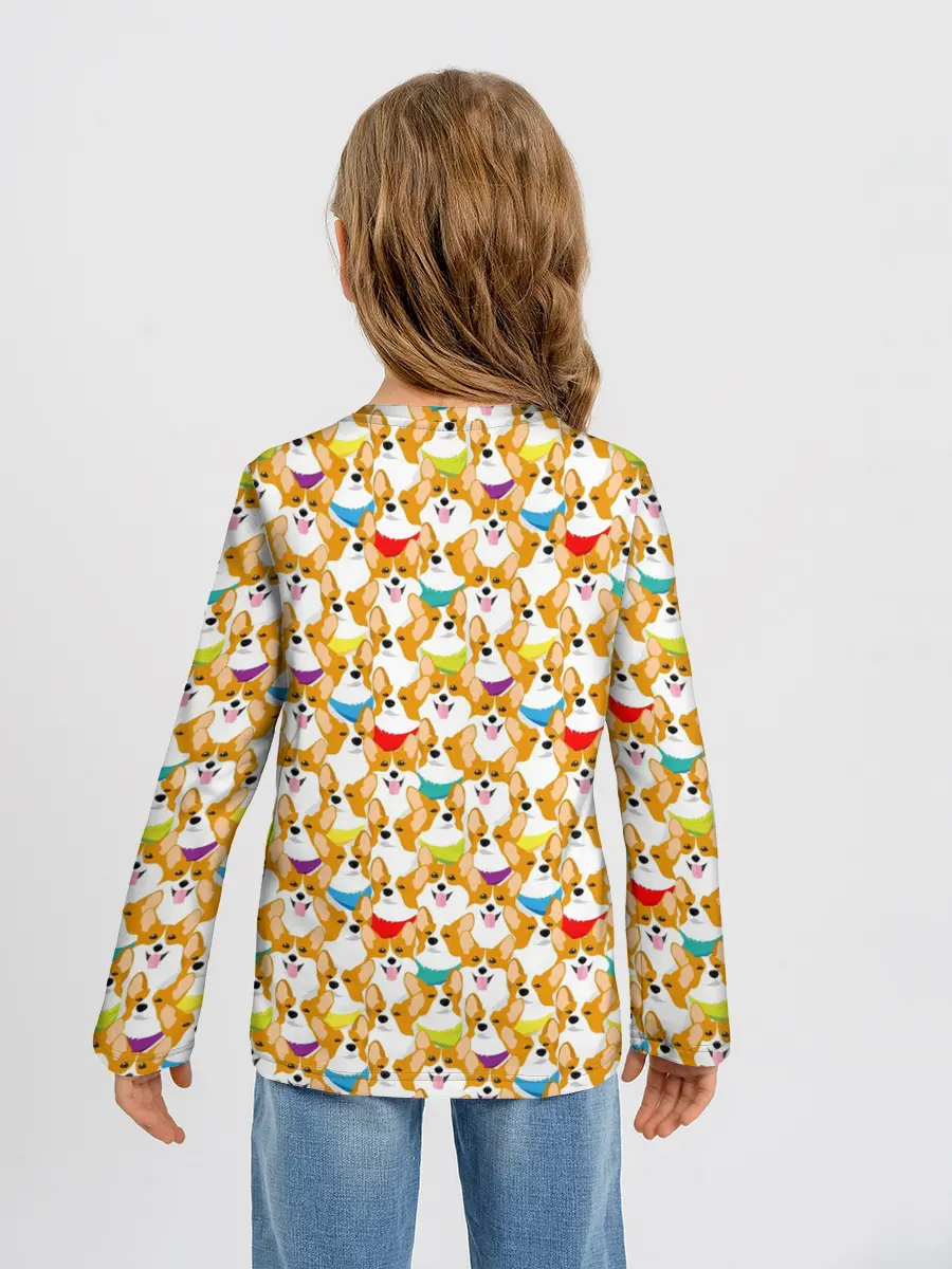 Детский лонгслив / Вельш-Корги Пемброк