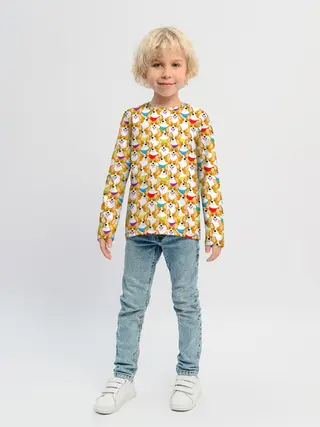 Детский лонгслив / Вельш-Корги Пемброк