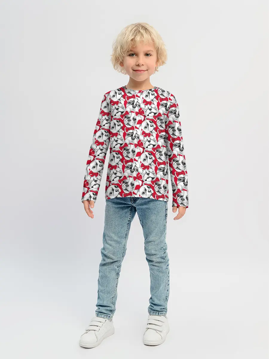 Детский лонгслив / Французский Бульдог