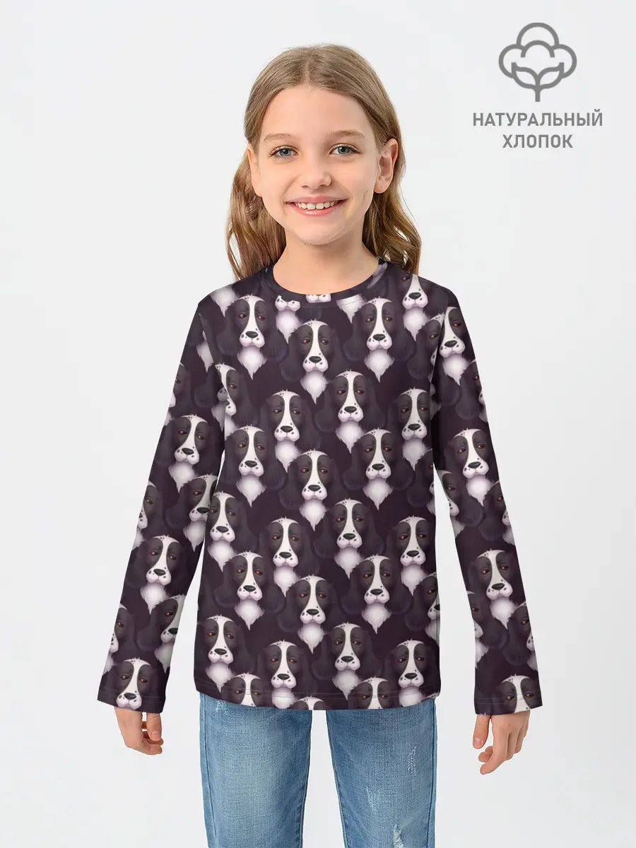 Детский лонгслив / Спаниель