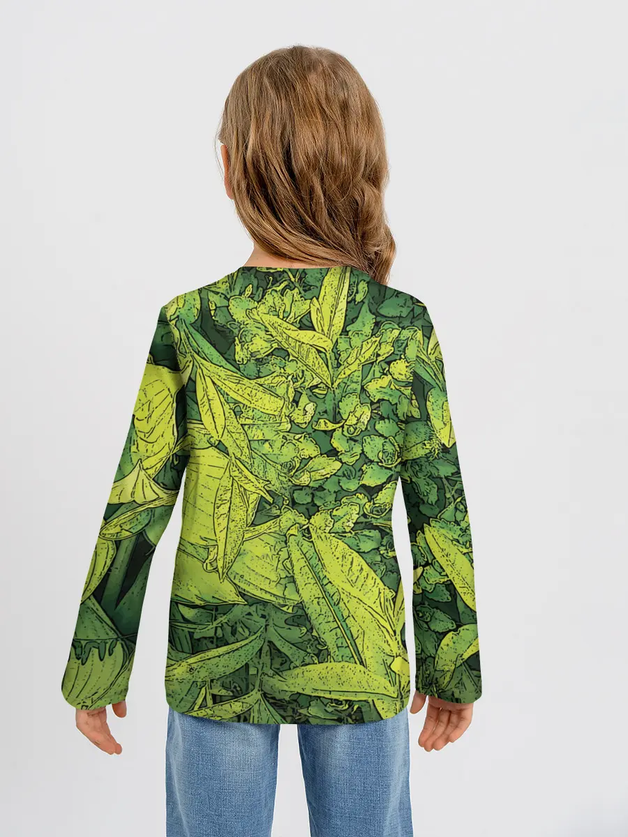 Детский лонгслив / Растительная жизнь - Хоста