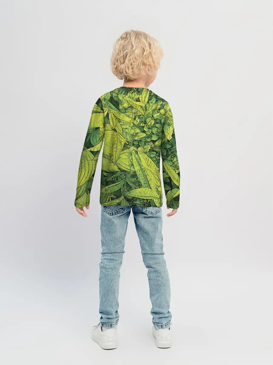 Детский лонгслив / Растительная жизнь - Хоста