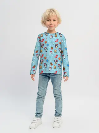 Детский лонгслив / GI Christmas Pattern