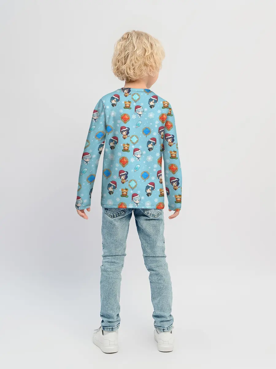 Детский лонгслив / Genshin Impact Pattern