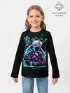 Детский лонгслив / Сейлор Мун неон