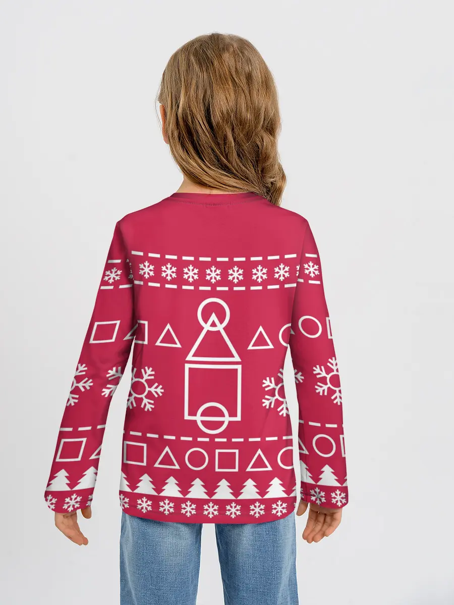 Детский лонгслив / Новогодний Ojingeo geim.